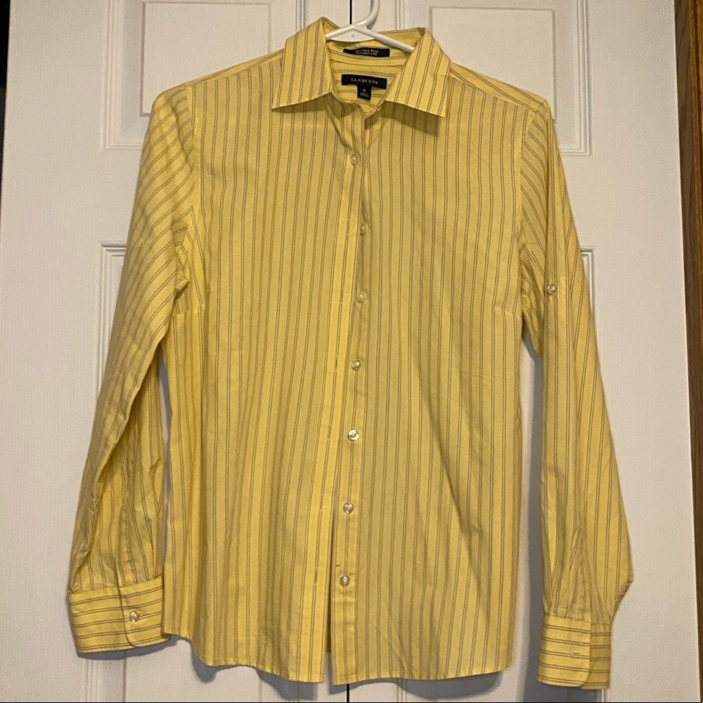 Lands’ End Wrinkle Free Button up top